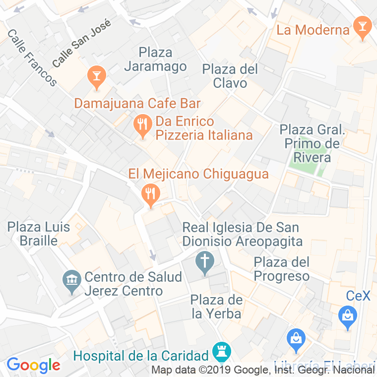 Código Postal calle Basantes en Jerez de la Frontera