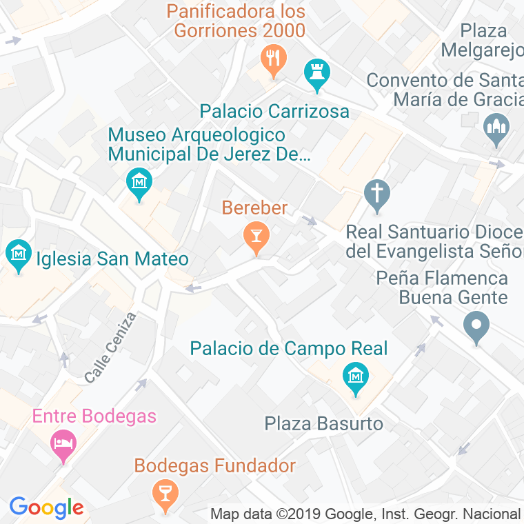 Código Postal calle Cabeza en Jerez de la Frontera