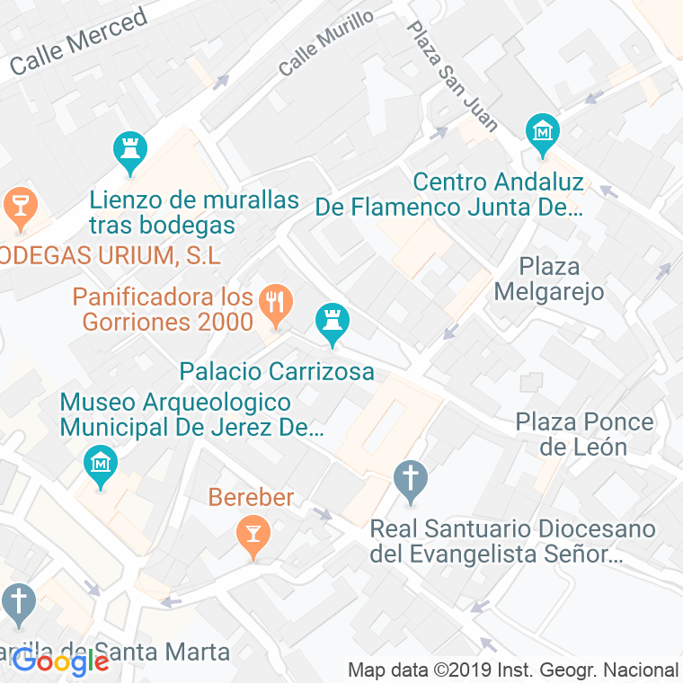 Código Postal calle Carrizosa, De, plaza en Jerez de la Frontera