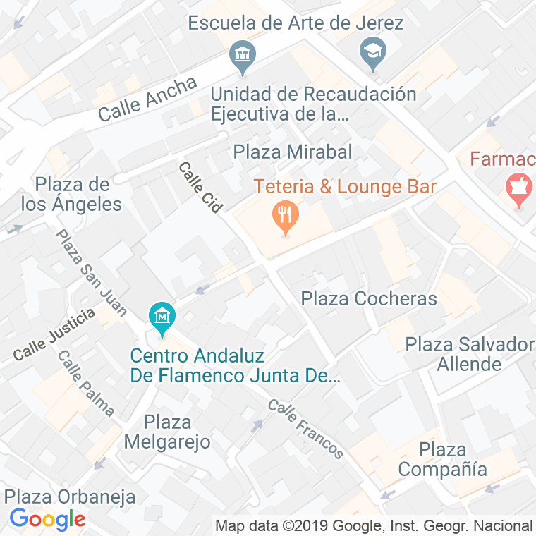 Código Postal calle Chancilleria en Jerez de la Frontera