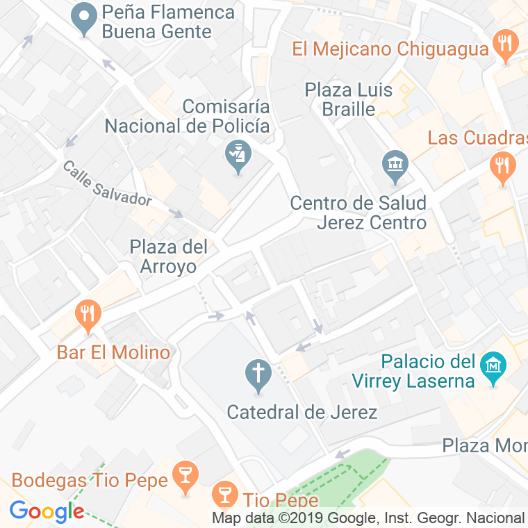 Código Postal calle Cruces en Jerez de la Frontera