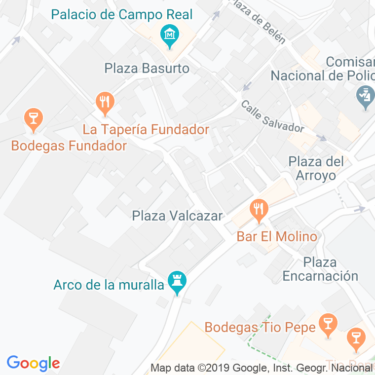 Código Postal calle Espiritu Santo, cuesta en Jerez de la Frontera