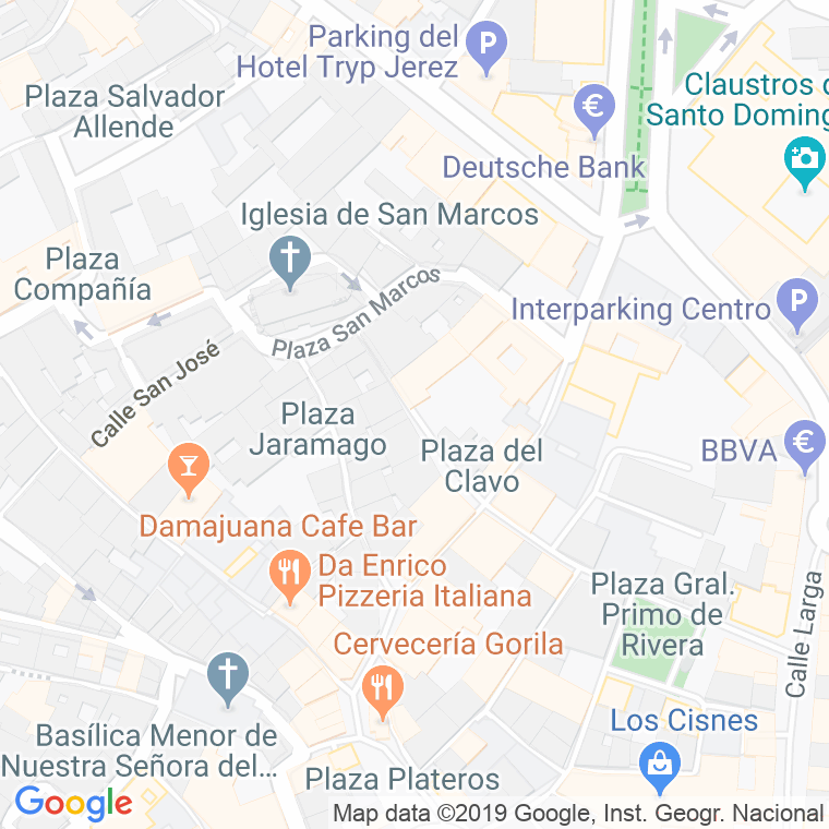 Código Postal calle Horno en Jerez de la Frontera