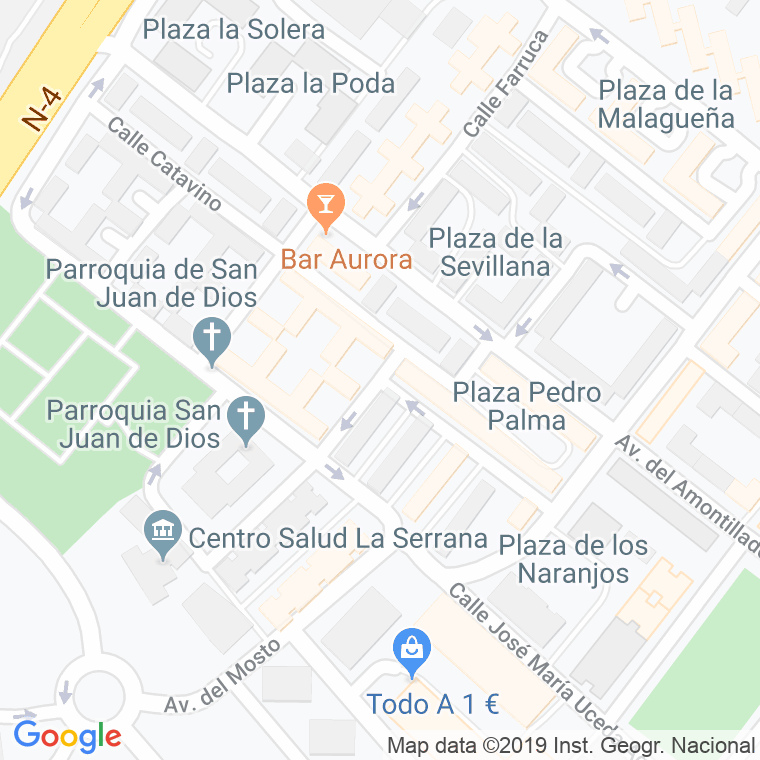 Código Postal calle Alvan en Jerez de la Frontera