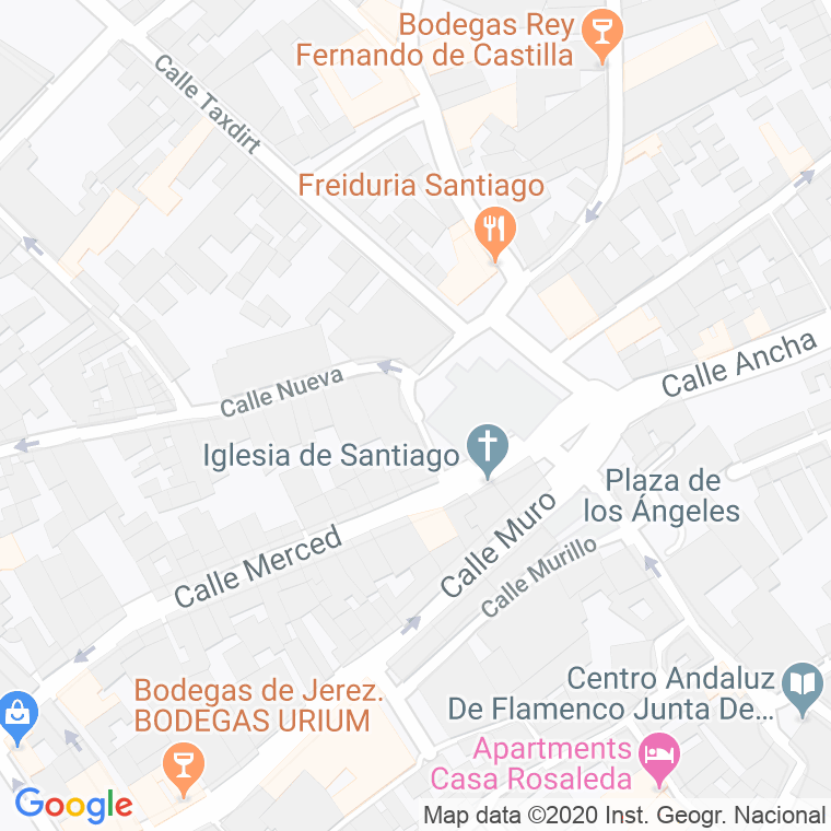 Código Postal calle Angostillo De Santiago en Jerez de la Frontera