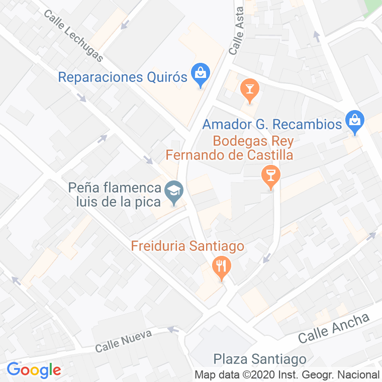 Código Postal calle Barrera en Jerez de la Frontera