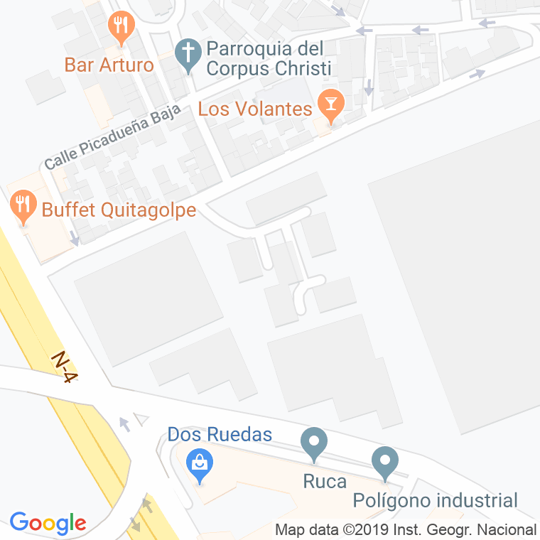 Código Postal calle Barriada Icovesa en Jerez de la Frontera