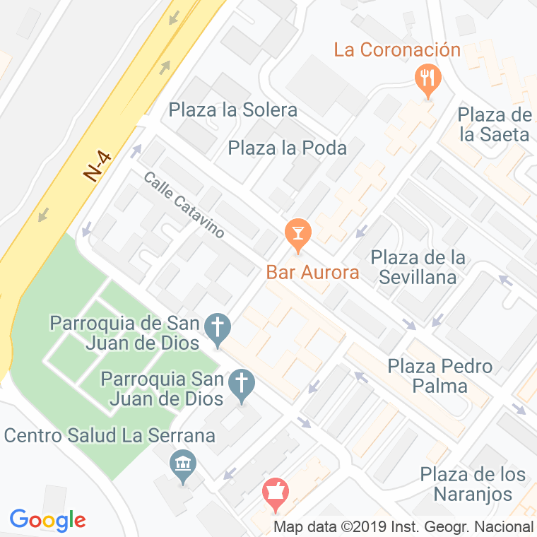 Código Postal calle Catavino en Jerez de la Frontera