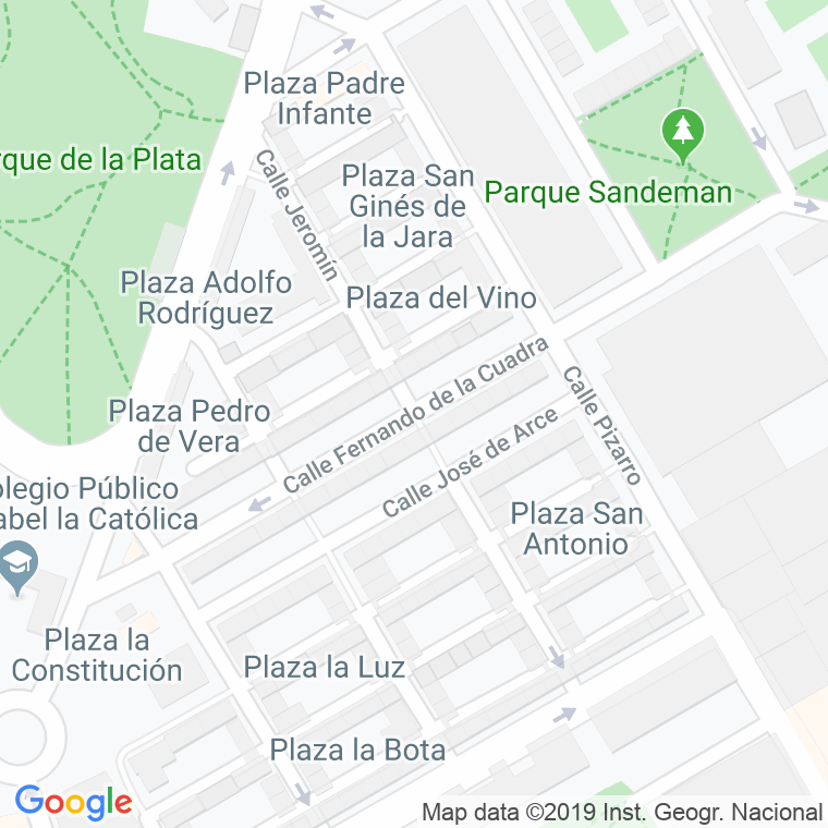 Código Postal calle Fernando De La Cuadra en Jerez de la Frontera