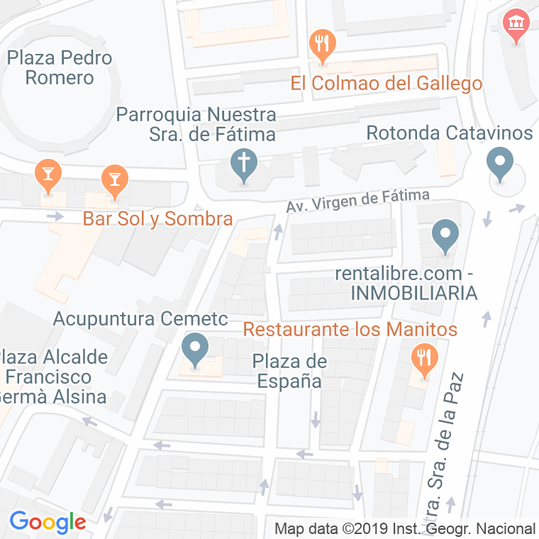 Código Postal calle Alcalde Pedro Lopez Ruiz en Jerez de la Frontera