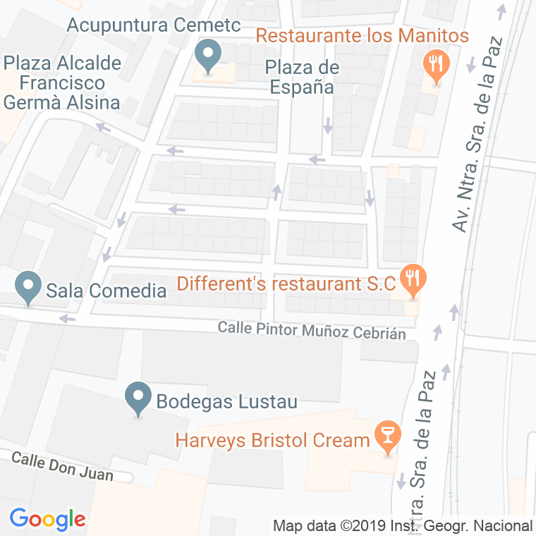 Código Postal calle Alcalde Y Abogado Pedro Lassaleta en Jerez de la Frontera