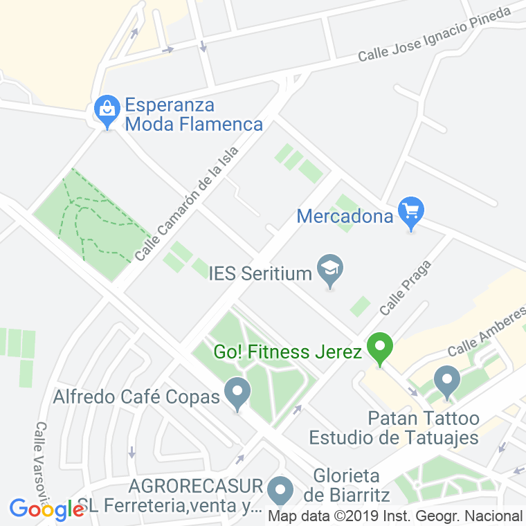 Código Postal calle Amsterdam, avenida en Jerez de la Frontera