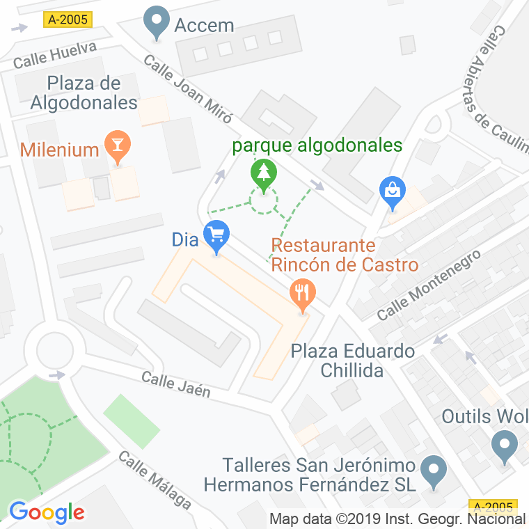 Código Postal calle Antonio Gaudi en Jerez de la Frontera