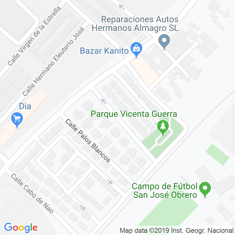 Código Postal calle Cabo De Palos en Jerez de la Frontera