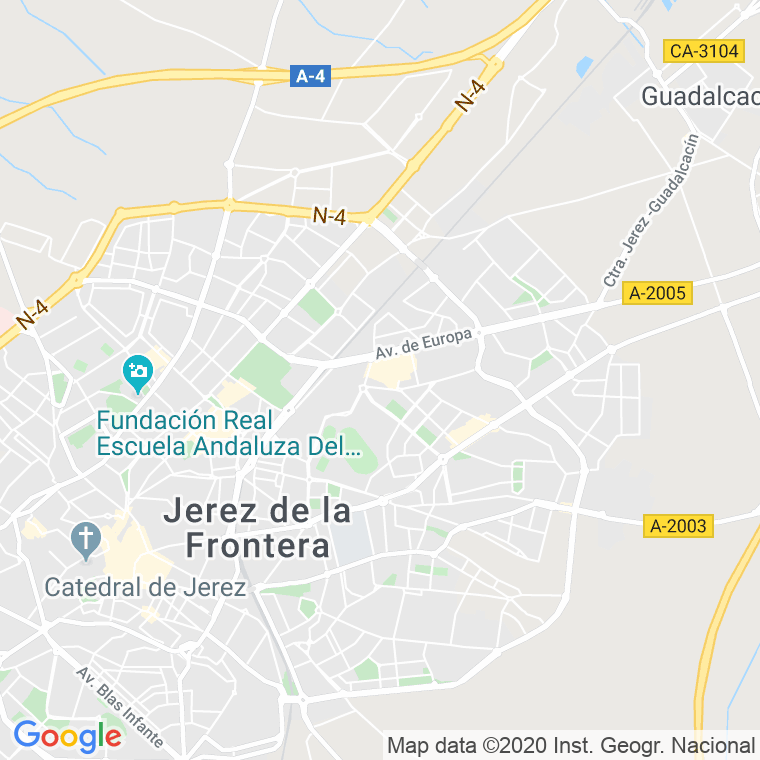 Código Postal calle Casona De Lis, naves en Jerez de la Frontera