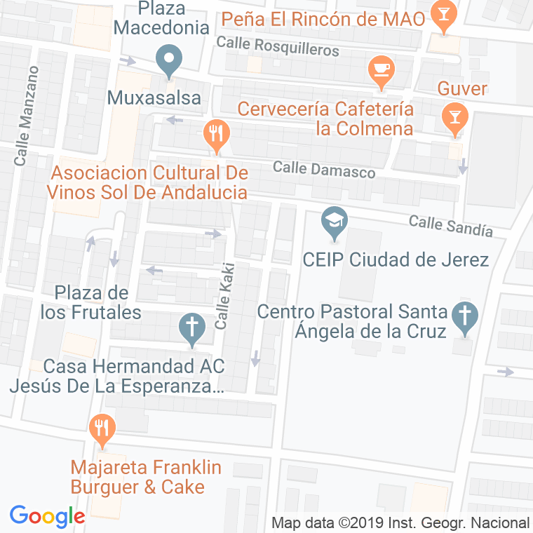 Código Postal calle Aguacate en Jerez de la Frontera