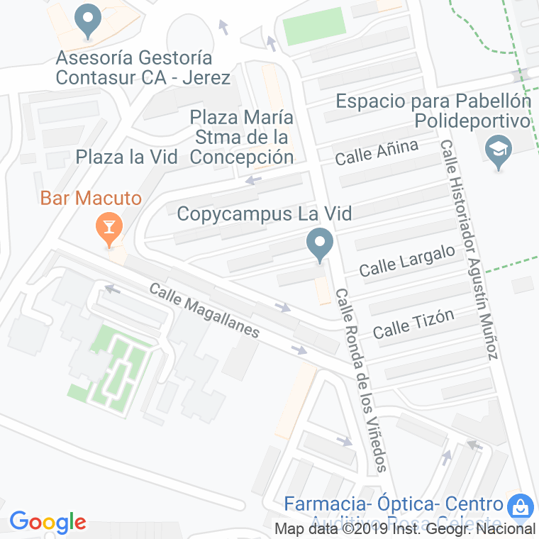 Código Postal calle Almocaden en Jerez de la Frontera