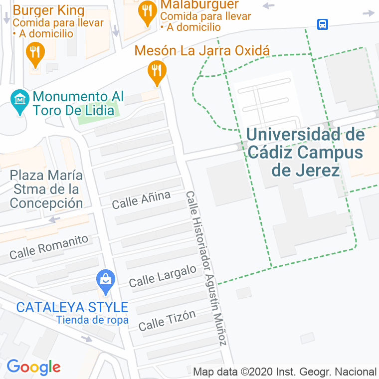 Código Postal calle Anina en Jerez de la Frontera