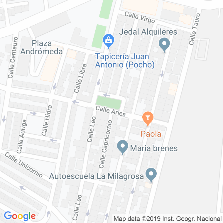 Código Postal calle Aries en Jerez de la Frontera