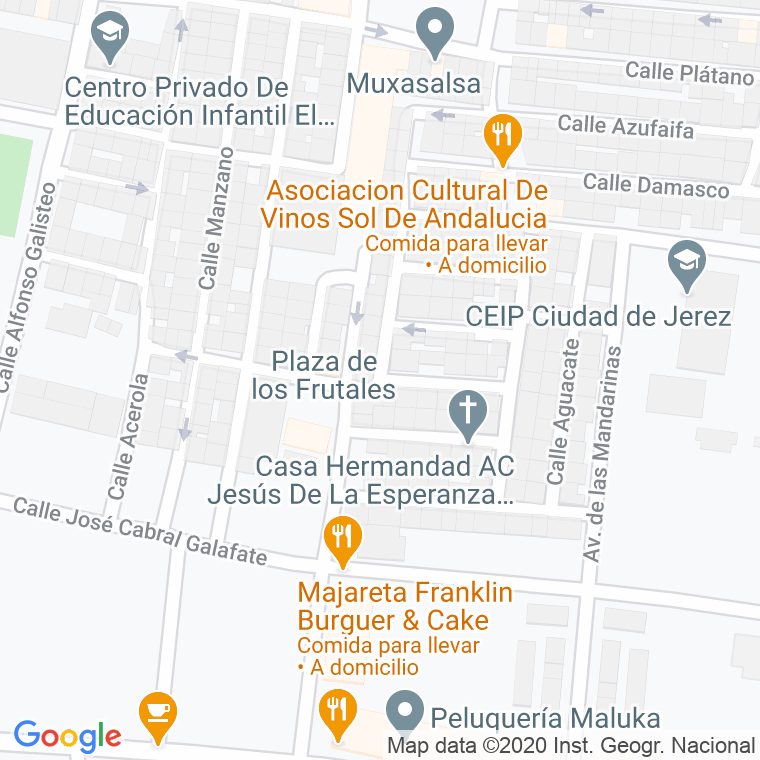Código Postal calle Avellana en Jerez de la Frontera