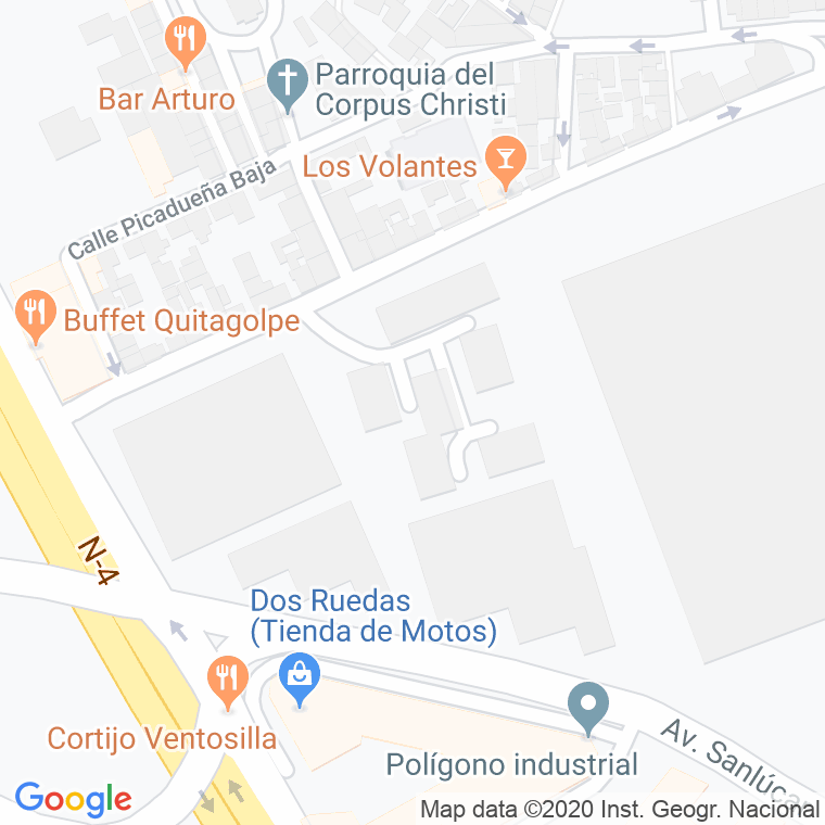 Código Postal calle Barriada Albarizones en Jerez de la Frontera