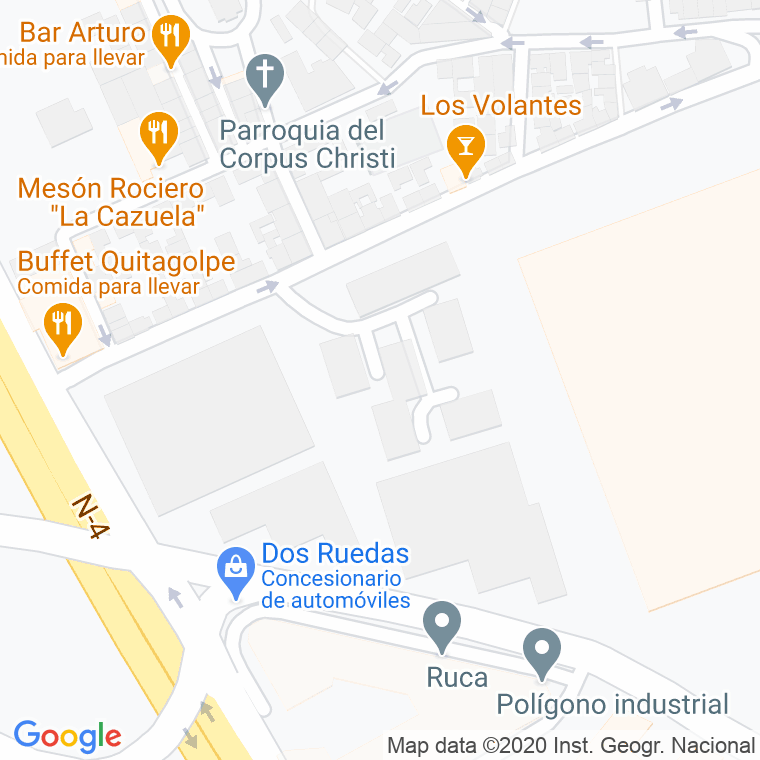 Código Postal calle Barriada De Rivero en Jerez de la Frontera