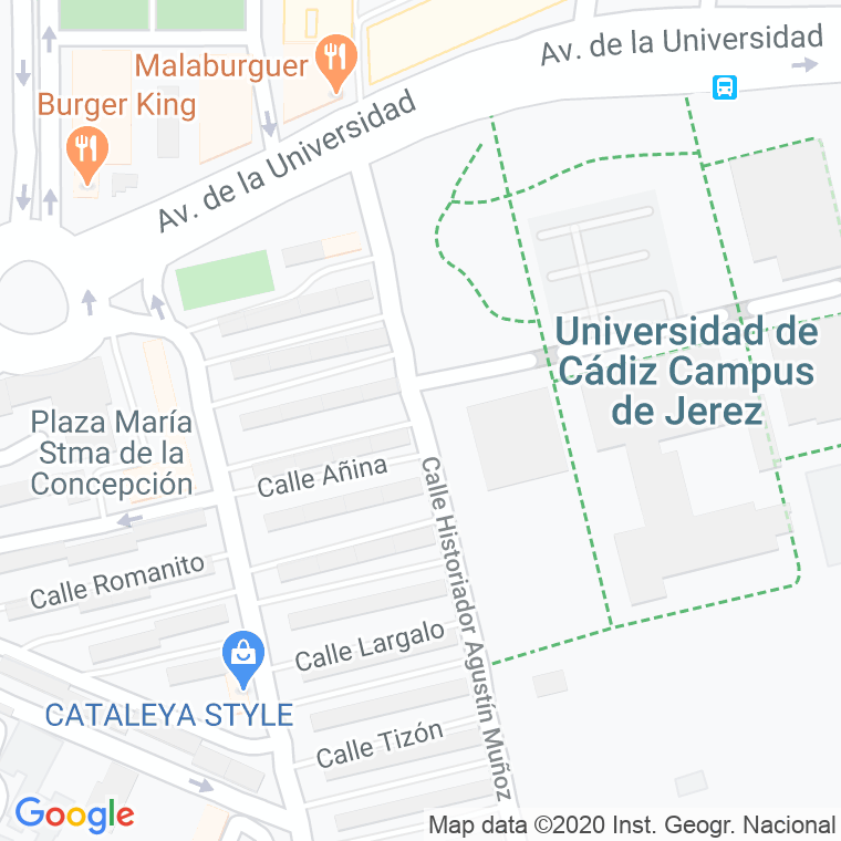 Código Postal calle Carrascal en Jerez de la Frontera