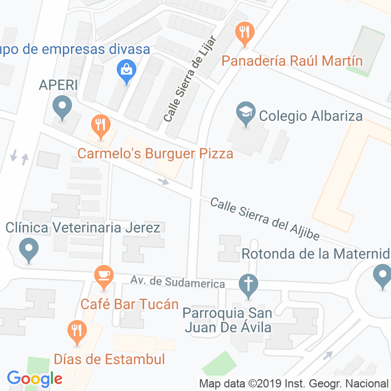 Código Postal calle Aljibes, Los en Jerez de la Frontera