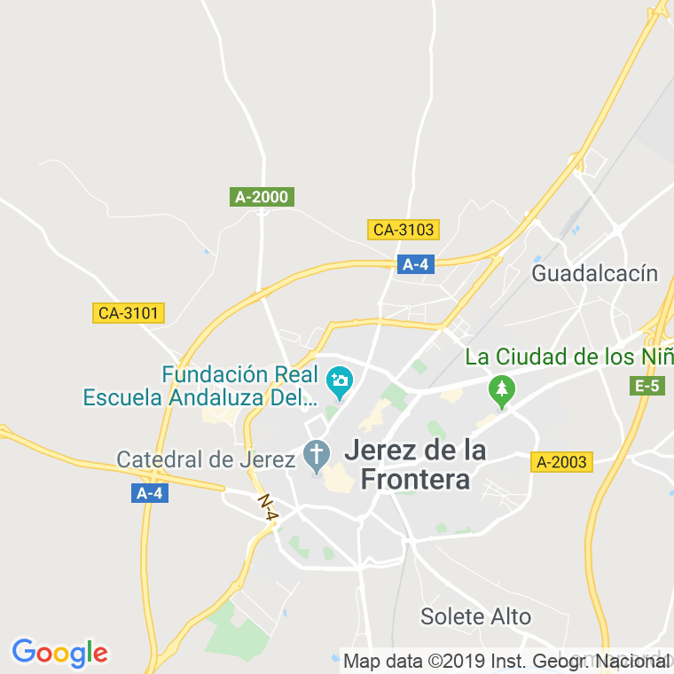 Código Postal calle Andalucia, avenida (Impares Del 1 Al Final)  (Pares Del 2 Al Final) en Jerez de la Frontera