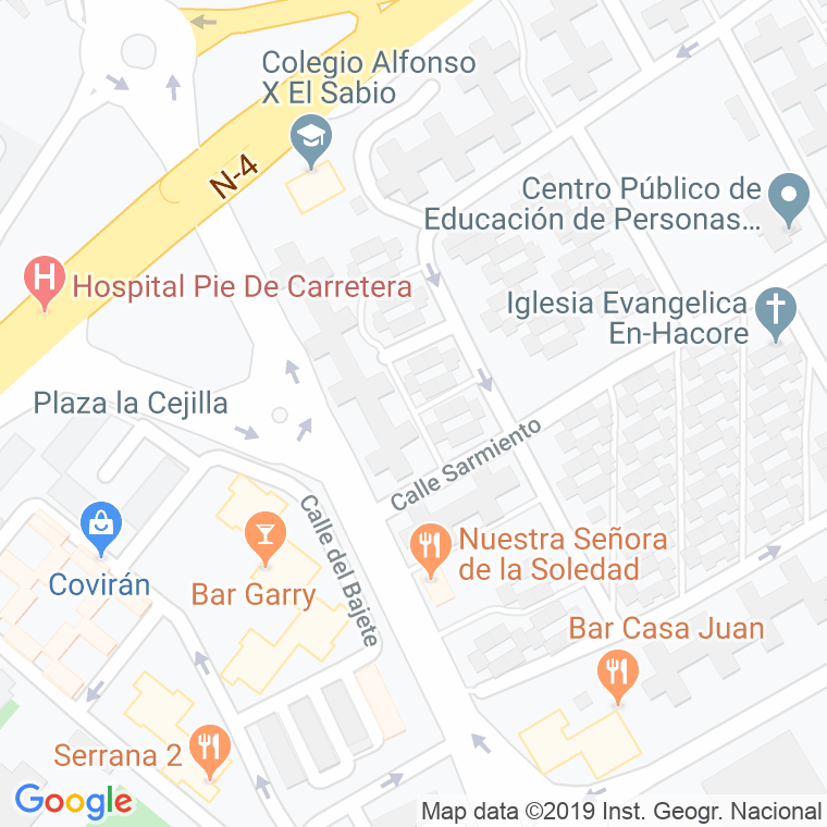 Código Postal calle Bandera en Jerez de la Frontera