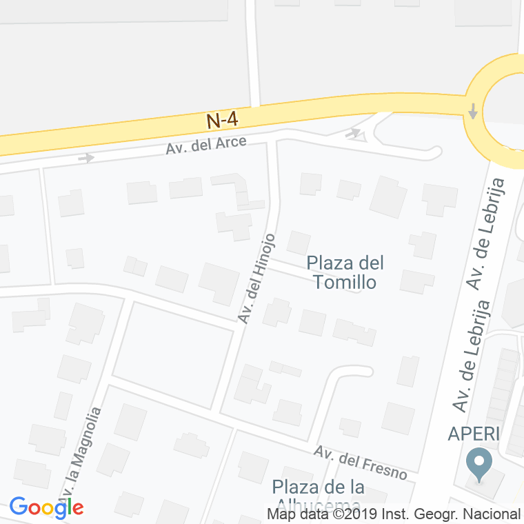 Código Postal calle Hinojo, avenida en Jerez de la Frontera