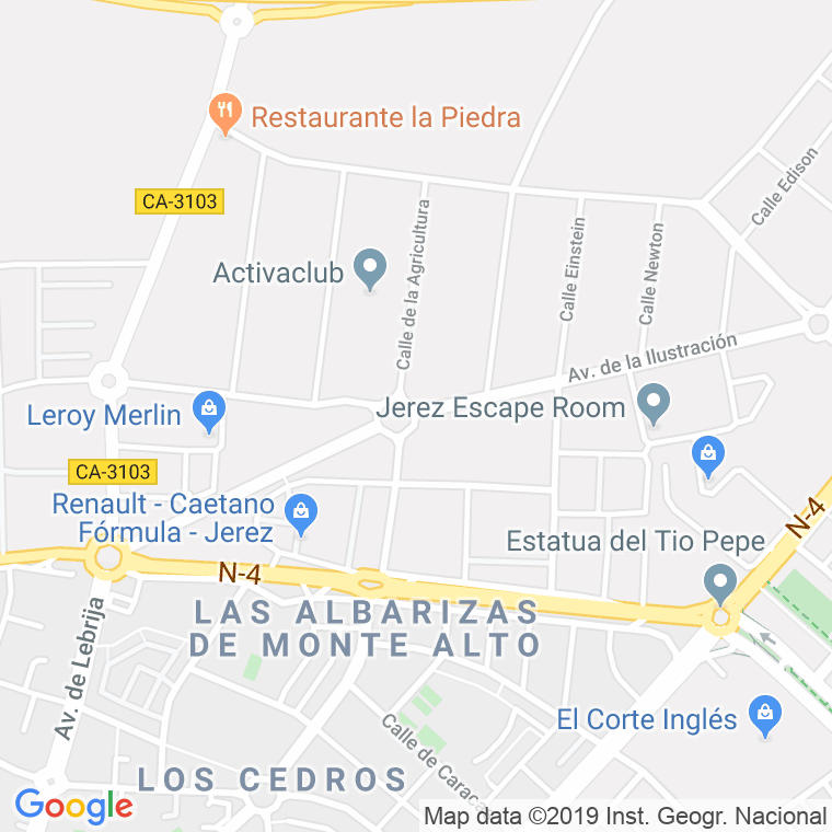 Código Postal calle Ilustracion, De La, avenida en Jerez de la Frontera