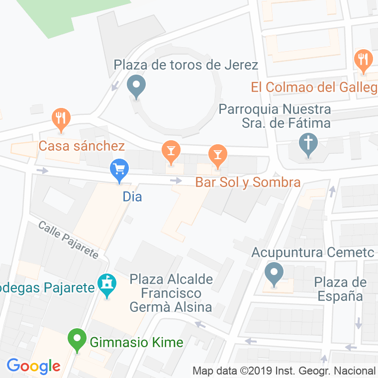 Código Postal calle Investigacion, De La en Jerez de la Frontera