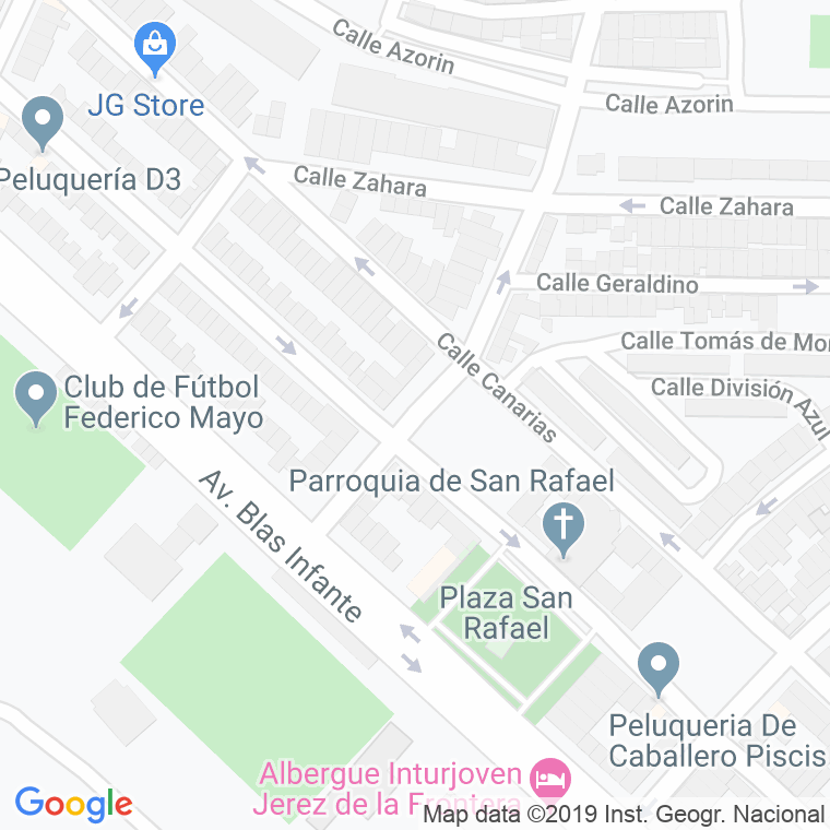 Código Postal calle Alcalde Mateo Mansilla en Jerez de la Frontera