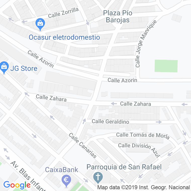 Código Postal calle Andres De Ribera en Jerez de la Frontera