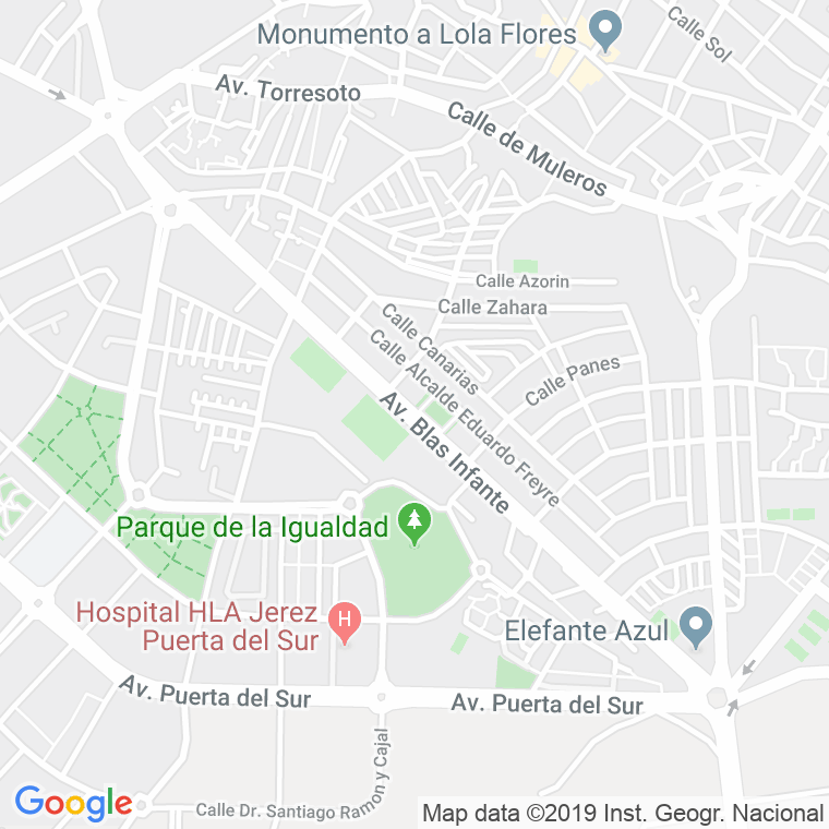 Código Postal calle Blas Infante, avenida (Impares Del 1 Al Final)  (Pares Del 2 Al Final) en Jerez de la Frontera