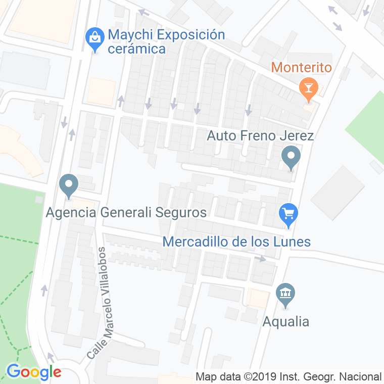 Código Postal calle Domingo De Amaya en Jerez de la Frontera