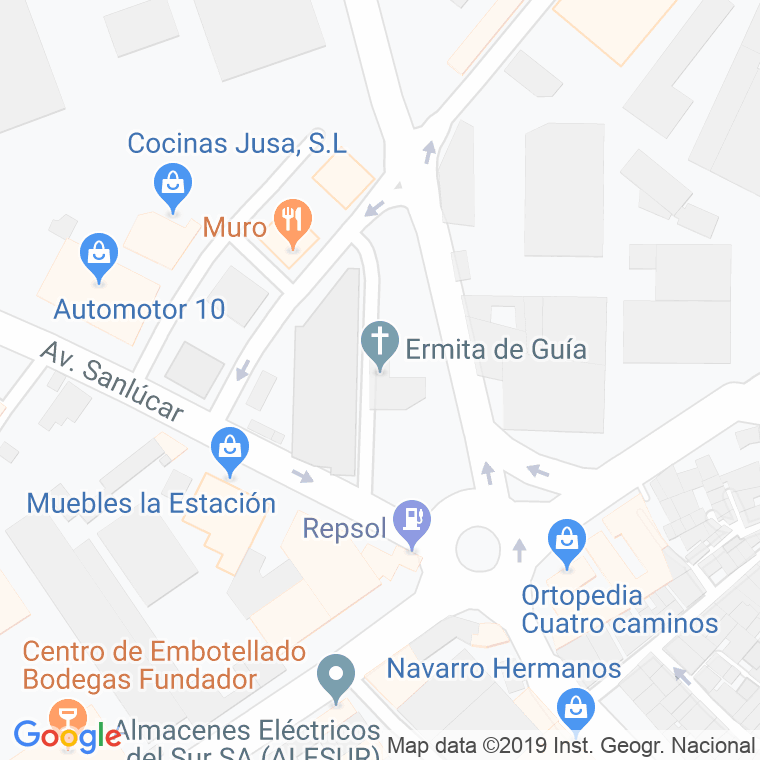 Código Postal calle Ermita De Guia en Jerez de la Frontera