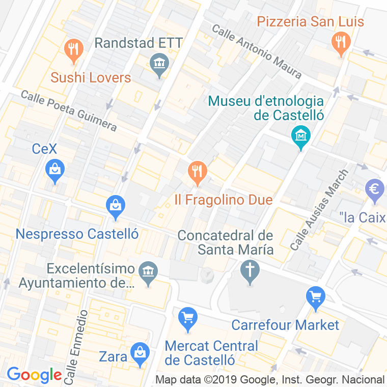 Código Postal calle Mosen Sorell en Castelló de la Plana/Castellón de la Plana