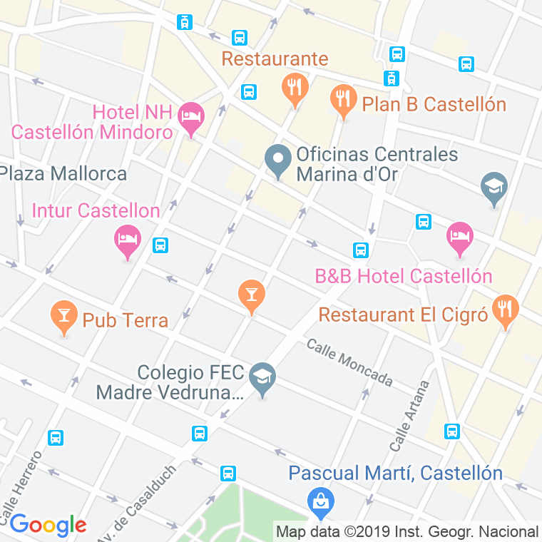 Código Postal calle Bartolome Reus   (Impares Del 1 Al Final)  (Pares Del 2 Al 50) en Castelló de la Plana/Castellón de la Plana