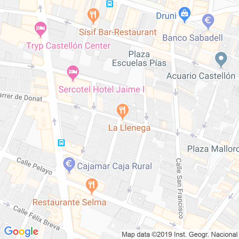 Código Postal calle Conde Noroña en Castelló de la Plana/Castellón de la Plana
