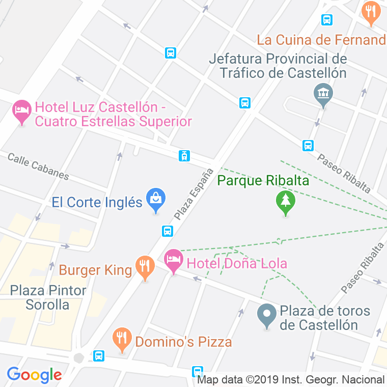 Código Postal calle España, plaza en Castelló de la Plana/Castellón de la Plana