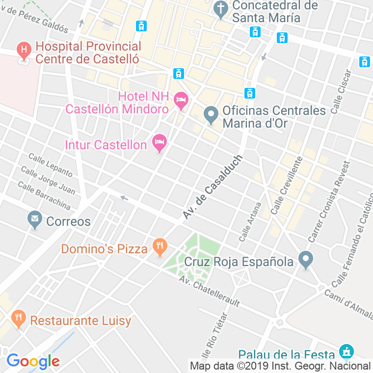 Código Postal calle Jover en Castelló de la Plana/Castellón de la Plana