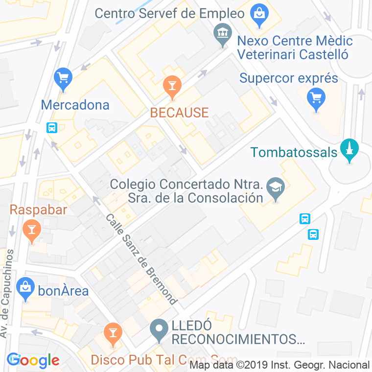 Código Postal calle Perot Granyana, grupo en Castelló de la Plana/Castellón de la Plana