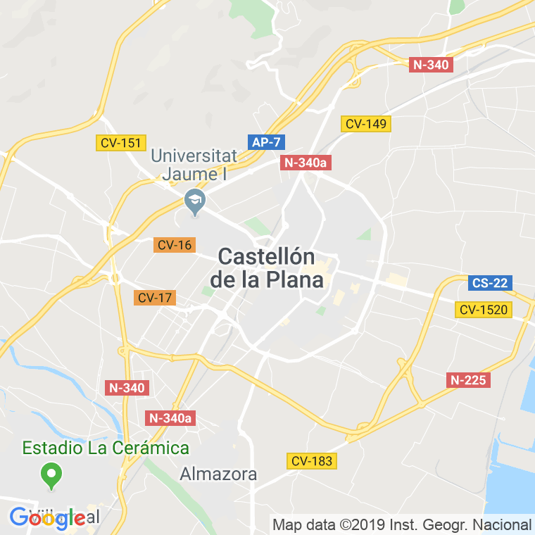 Código Postal calle Eucaliptus, Del en Castelló de la Plana/Castellón de la Plana