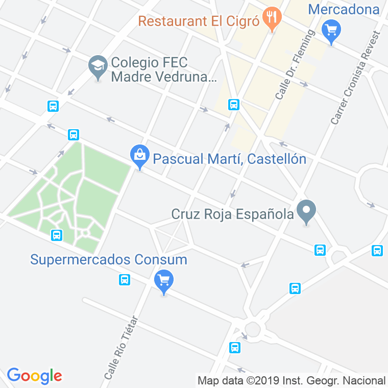 Código Postal calle Ceramista Godofredo Buenosaires en Castelló de la Plana/Castellón de la Plana