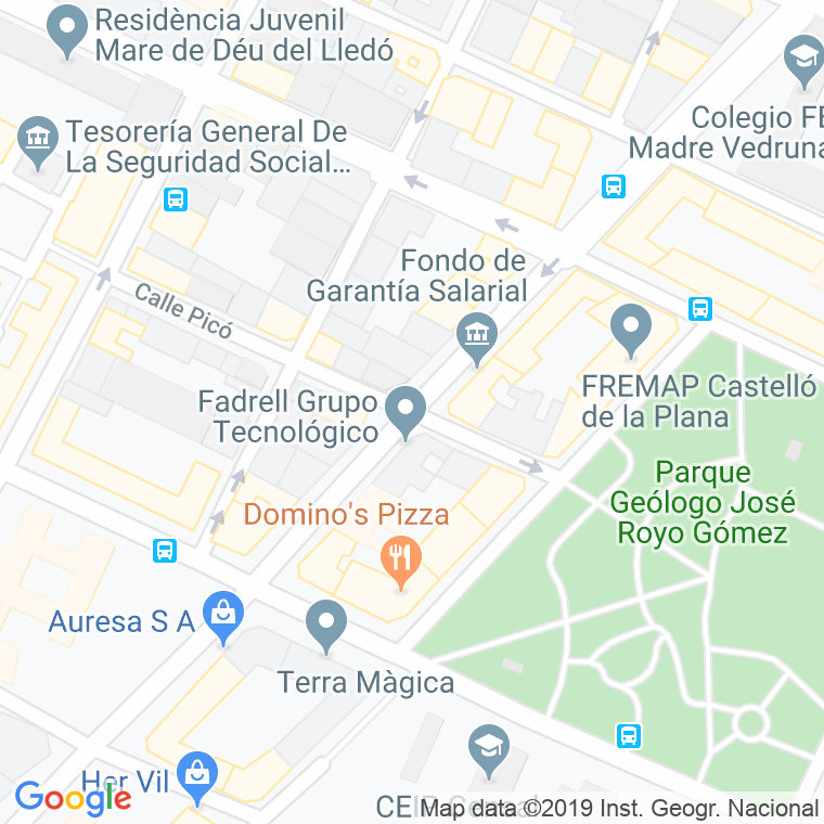 Código Postal calle Ceramista Guallart Carpi en Castelló de la Plana/Castellón de la Plana