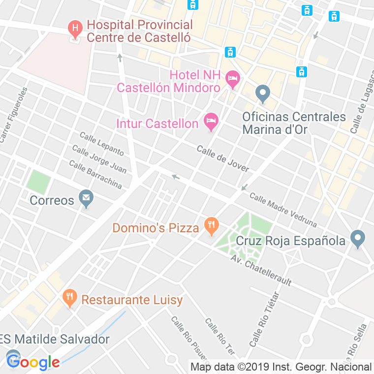 Código Postal calle Herrero   (Impares Del 23 Al Final)  (Pares Del 26 Al Final) en Castelló de la Plana/Castellón de la Plana