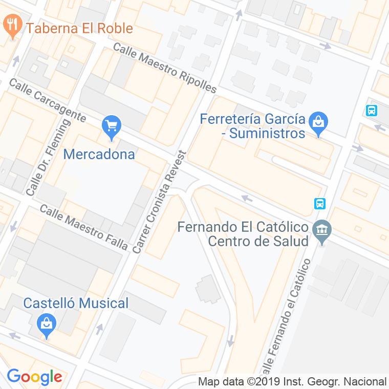 Código Postal calle Luna, De La en Castelló de la Plana/Castellón de la Plana
