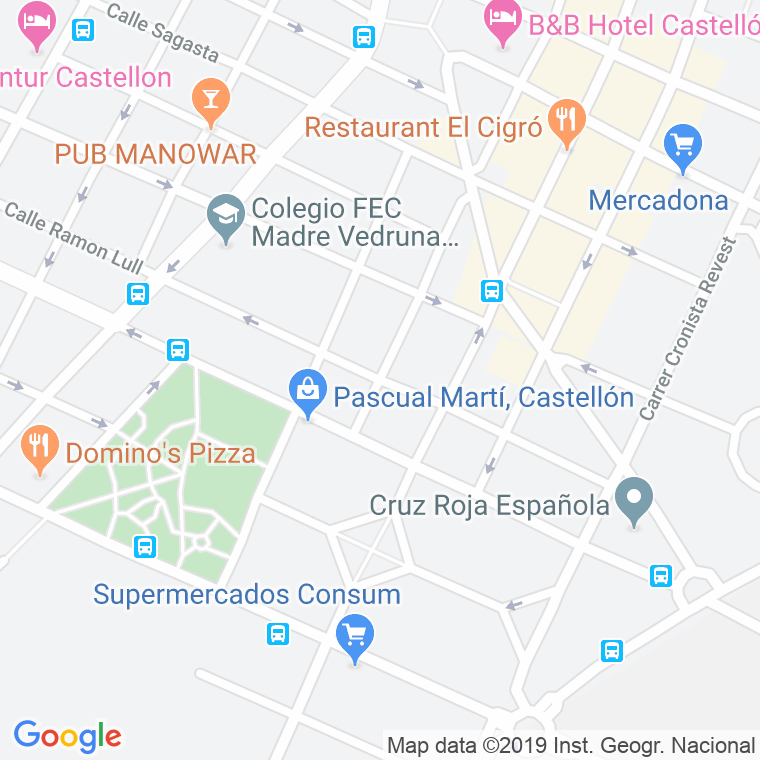 Código Postal calle Madre Vedruna en Castelló de la Plana/Castellón de la Plana